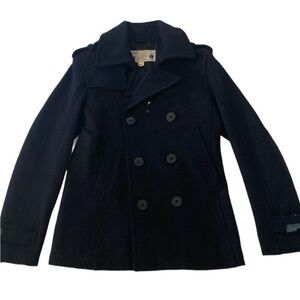 Diesel - Co Mens Wittory Peacoat Jacket Wool Blend Color Navy Size L Good Cond